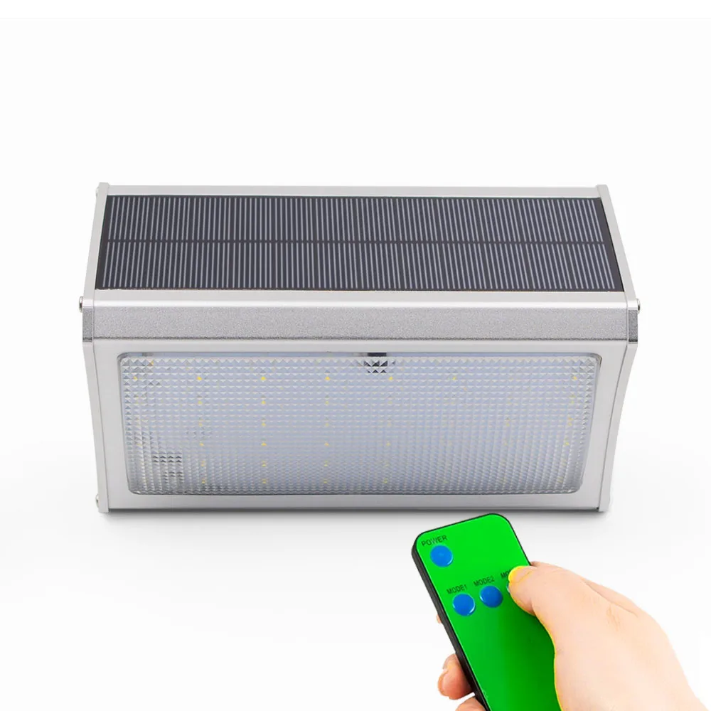 

Remote Control 56 LED Solar Light Powered 1000LM Radar Wave Induction Solar Led Lamp Outdoor Panels Garden Street Lights ALUVEE