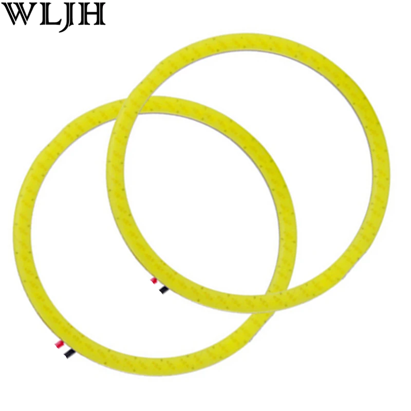 

2x Universal 110mm 120mm COB Angel Eye Led Auto Halo Rings COB Chips Headlight SMD Car Angel Eyes Motorcycle External Lights