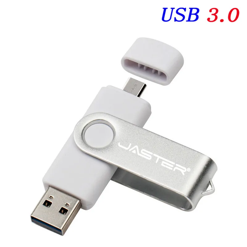 JASTER флеш-накопитель USB 3,0 8 ГБ 16 ГБ 32 ГБ Флешка Meta OTG USB 2,0 флэш-накопитель Внешняя память для смартфона - Цвет: Silver