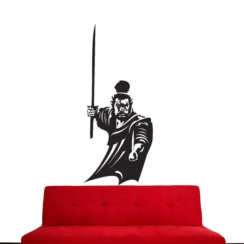 DCTAL Kendo Sticker Samurai Decal Japan Ninja Poster Vinyl Art Wall Decals Pegatina Quadro Parede Decor Mural Kendo 1011 Sticker