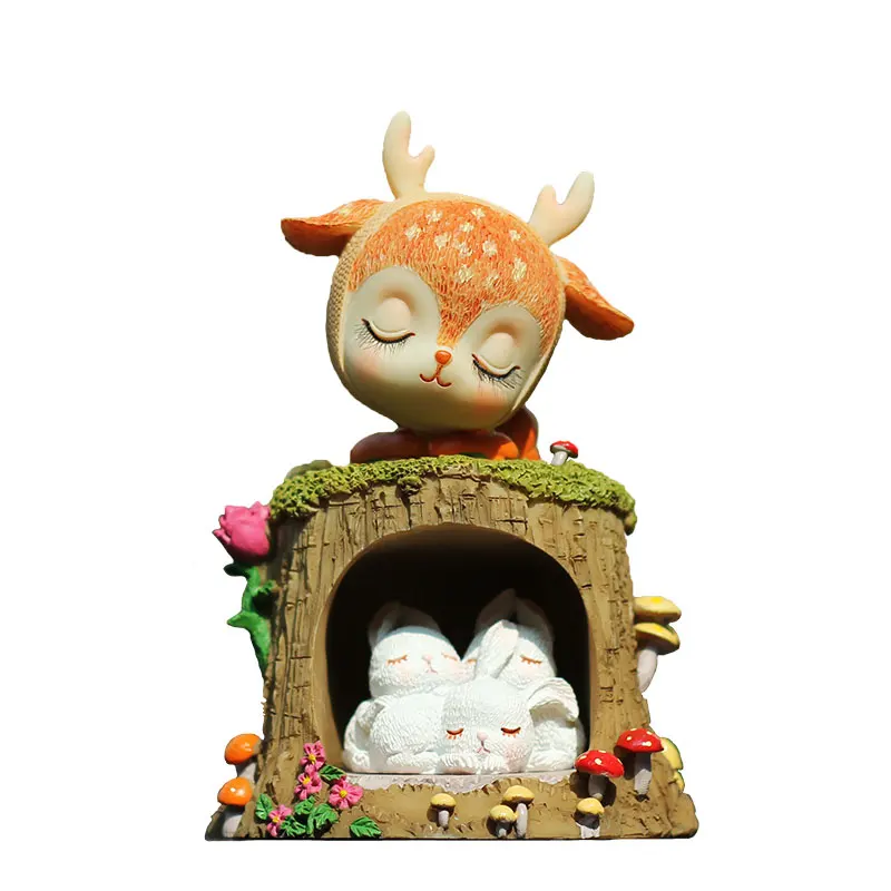 

Sika Deer Small Ornaments Creative Cute Cartoon Car Home Decorations Ornaments Home Furnishing Ornament