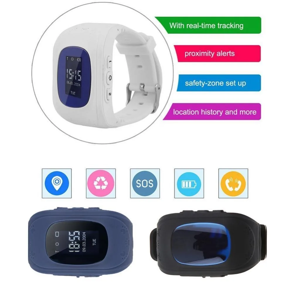 Q50 Children Accurate Tracker Emergency Anti Lost Smart Watch For Android 5