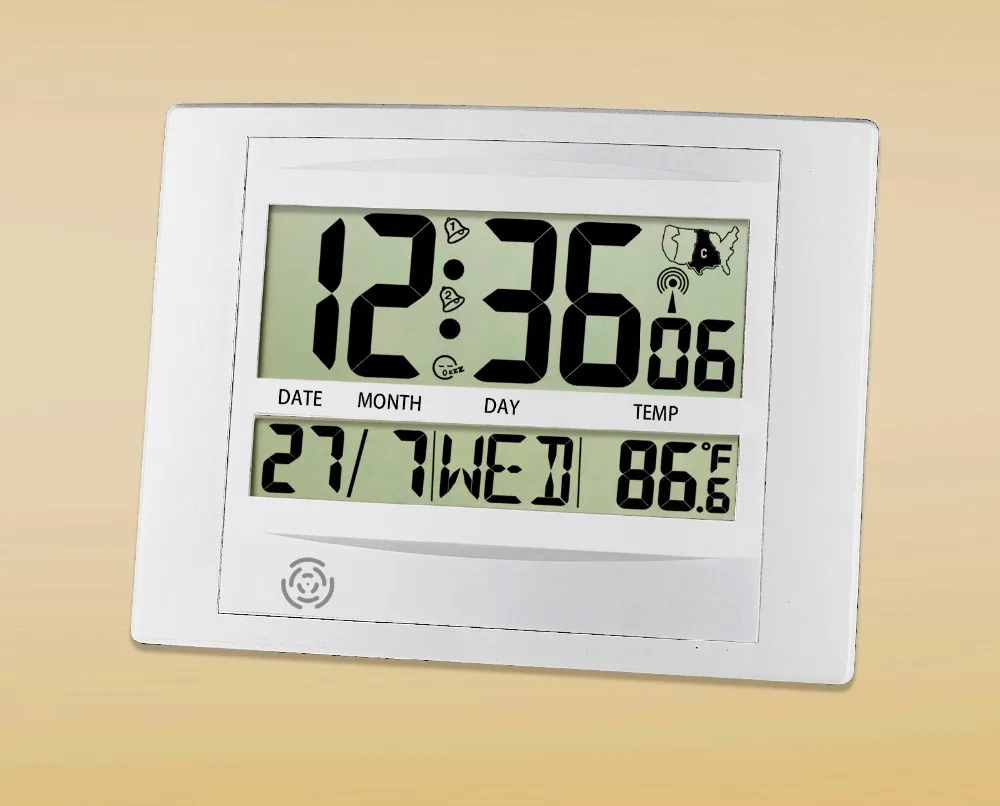 JIMEI H104C WWVB digital Wall/Table Clock USA Radio controlled Clock