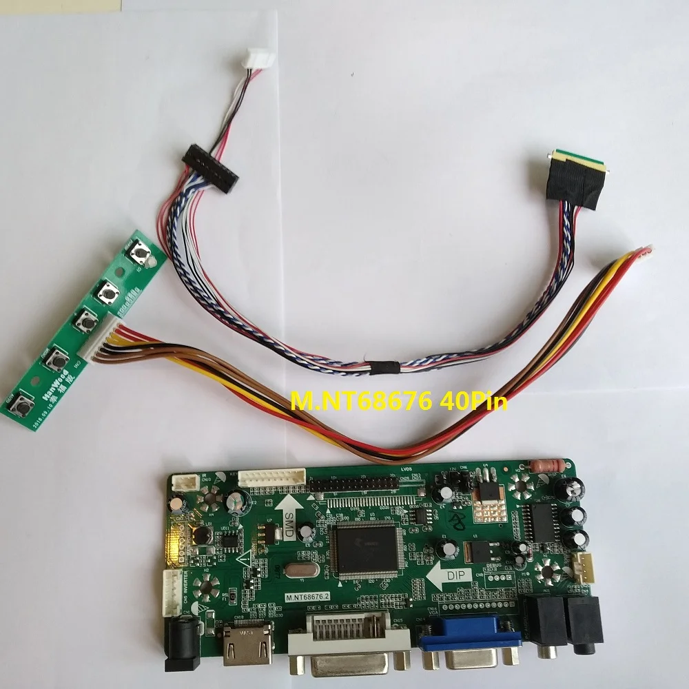 

Kit for B173HW02 V0 VGA DVI Monitor M.N68676 17.3" LVDS 40pin Panel Screen Controller board HDMI LCD 1920X1080 LED DIY