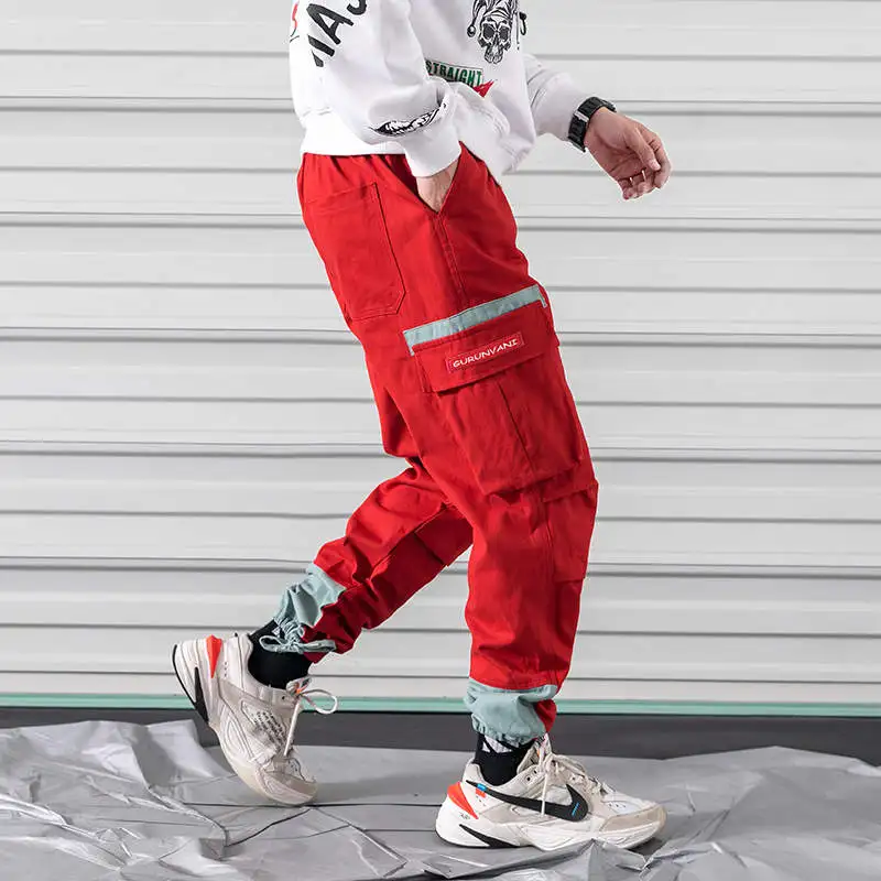 Новые мужские тактические брюки карго из кусков хип-хоп джоггеры Харадзюку уличная одежда для скейтборда спортивные штаны шаровары мужские s M-5XL
