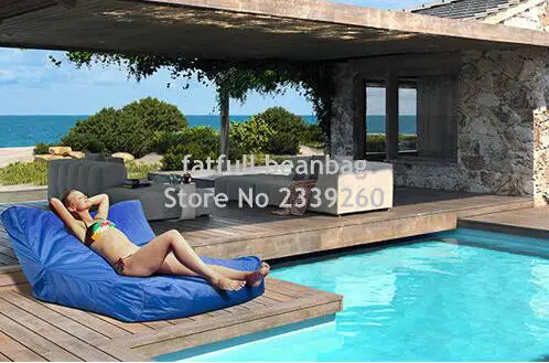 Cover only No Filler- cobalt blue Swimming Pool Floating Bean Bag Indoor/Outdoor Waterproof Lounge/Chair/Sofa