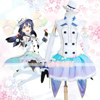 

Love Live! Sonoda Umi Lolita Gradient Tuxedo Uniforms Cosplay Costume Free Shipping
