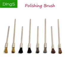 8 шт./компл. стальная проволочная щетка Полировка шлифовальный инструмент 3 мм хвостовик мини ручка матовый заусенец наплавной Металл обработка поверхности