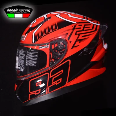 Benelli гоночный мотоциклетный шлем четыре сезона для мужчин и женщин