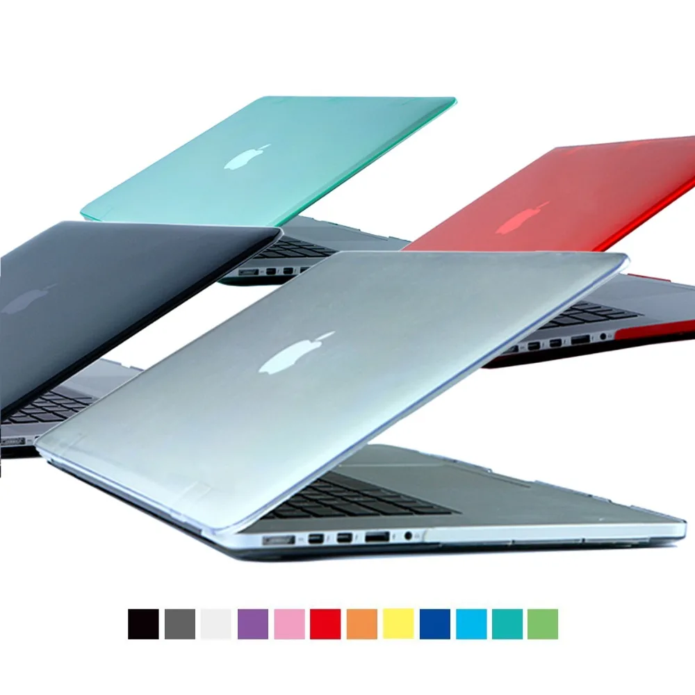 Кристально чистый жесткий чехол для Macbook Air 11 13 Pro 15 Retina 12 дюймов сумка ноутбука Mac