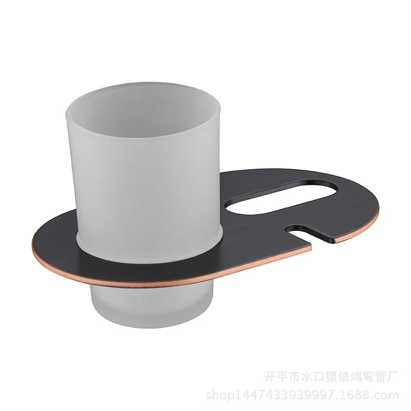 

AUSWIND Antique Black Toothbrush cup holder 304 stainless steel bathroom product single cup wall mount bathroom hardware set