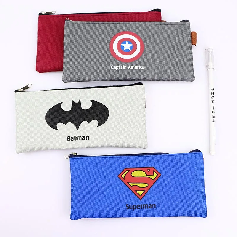 

New Unisex 3 Colors Batman Canvas Coin Purse Wallet Fashion Superman Key Pouch Bag creative Mini Change Purses Wallets For Gift