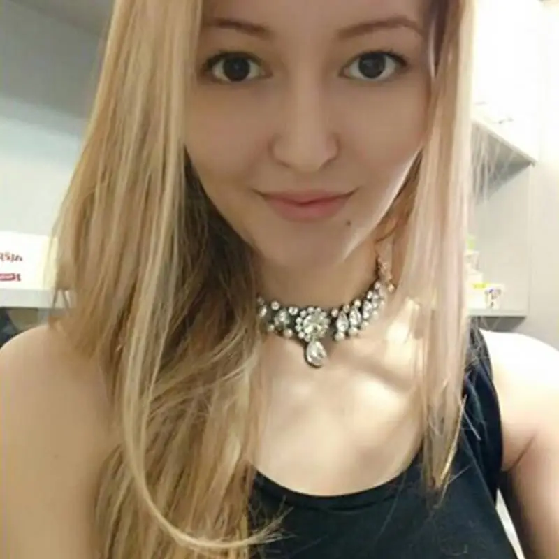 

BK Women Water Drop Shape Necklaces Simulated-pearl Trendy Women Sweater Chain Neck Female Fashion Insert Necklaces