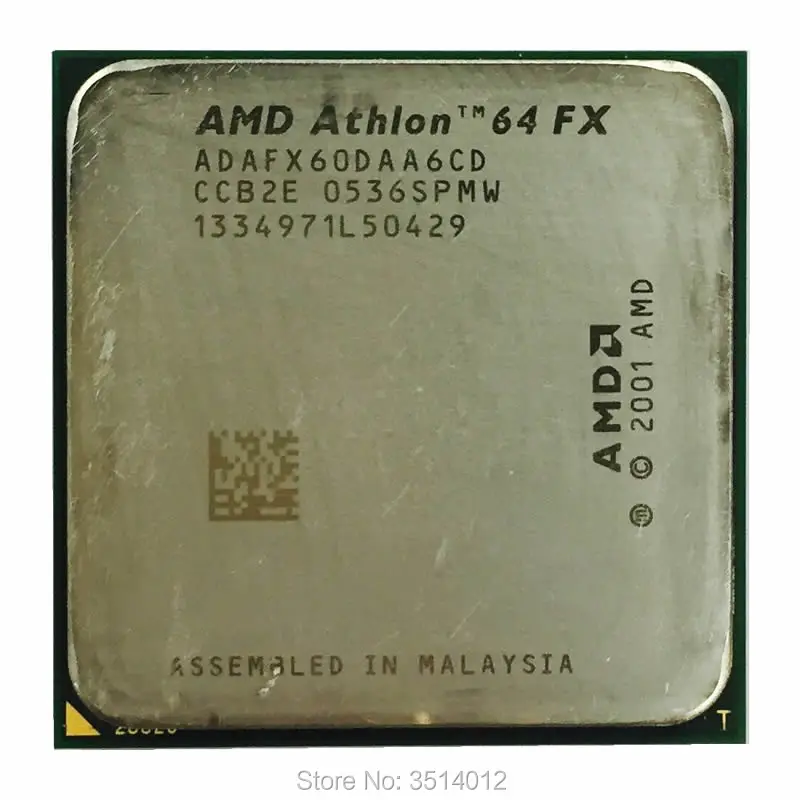 AMD Athlon 64 FX 60 FX60 2.6 GHz 듀얼 코어 CPU 프로세서, ADAFX60DAA6CD 소켓 939 ...