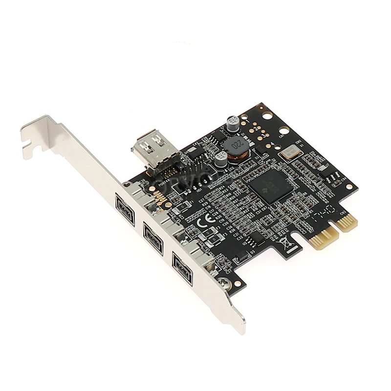 PCIE комбо 3x 1394b + 1x 1394a Firewire порты PCI-Express контроллер карты 1394 ti чипсет | Компьютеры и
