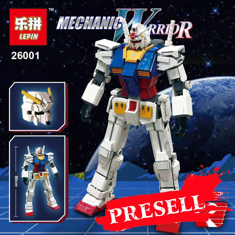 

Lepin 26001 Moc Anime Series Fictional Manned Robot RX-78-2 Mobile Suit Building Blocks Bricks Educational Toys Kids DIY Gifts