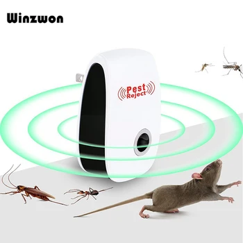 

Ultrasonic Pest Repeller Electronic Insect Anti Mosquito Killer Pest Reject Mouse Rat Repellent Bug Zapper Pest Control For Home