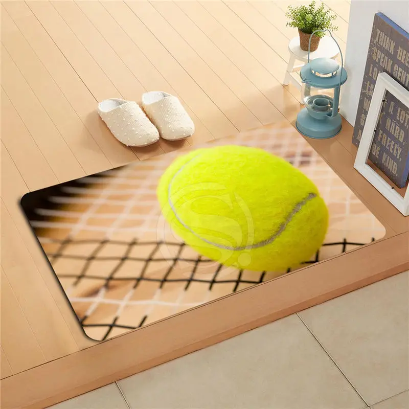 Q296w индивидуальный теннисный мяч спортивный половик домашний Декор дверной коврик для ванной коврик для ног U-296wt-718u