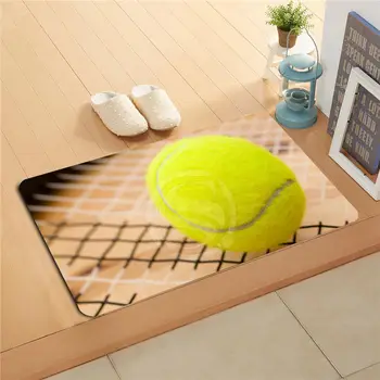 

#q296w Custom tennis ball sport Doormat Home Decor Door mat Floor Mat Bath Mats foot pad U-296wt-718u