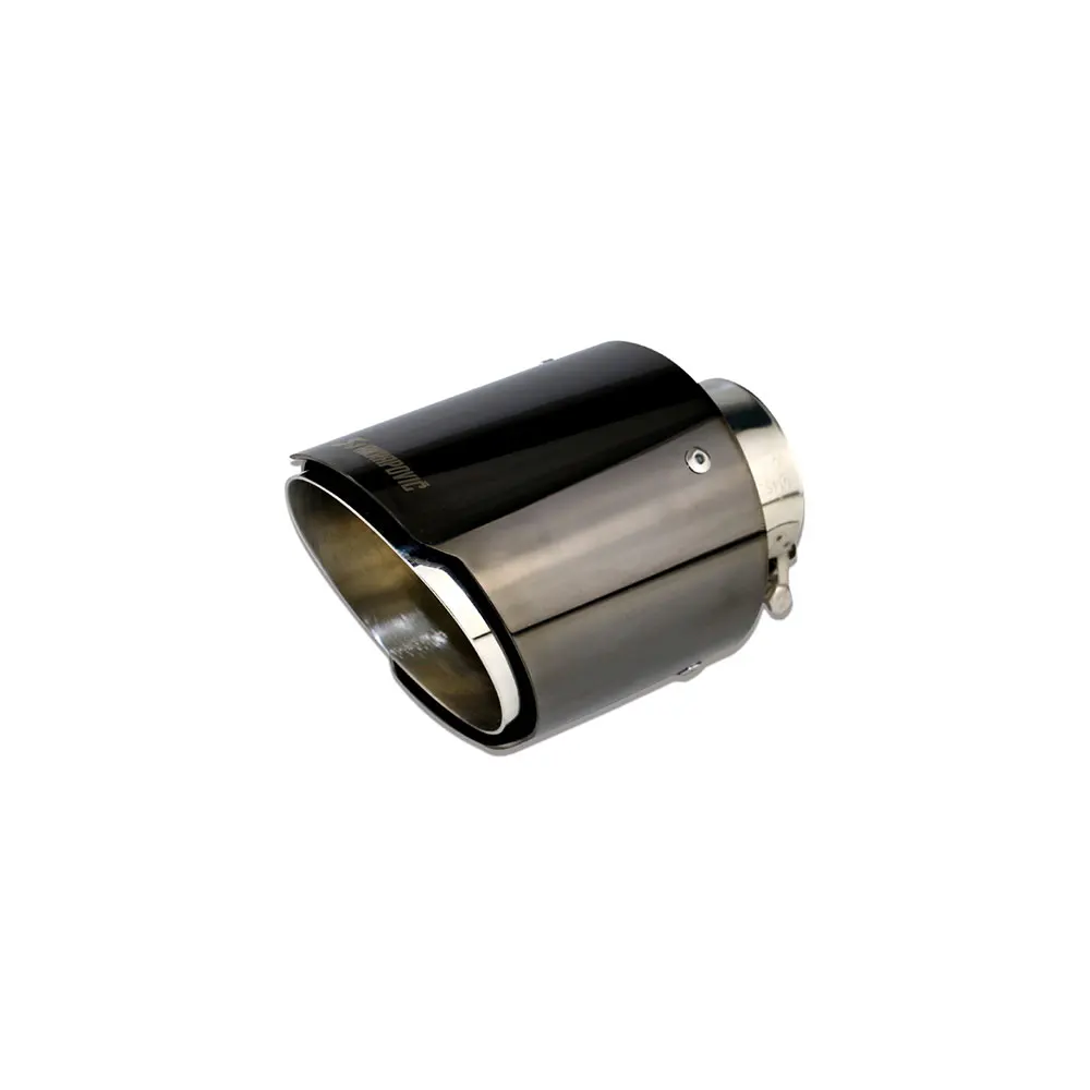 

JZZ universal akrapovic high quality car exhaust tip 2.5" inlet and 4" outlet silver/blue/black tailpipe stainless steel