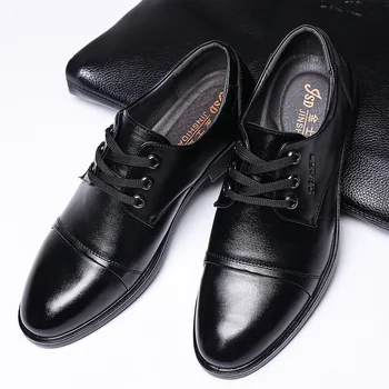 

The New high quality mens dress shoes formal business work male flats men's oxford shoes big size 39-44 Sapato Masculino F1-88