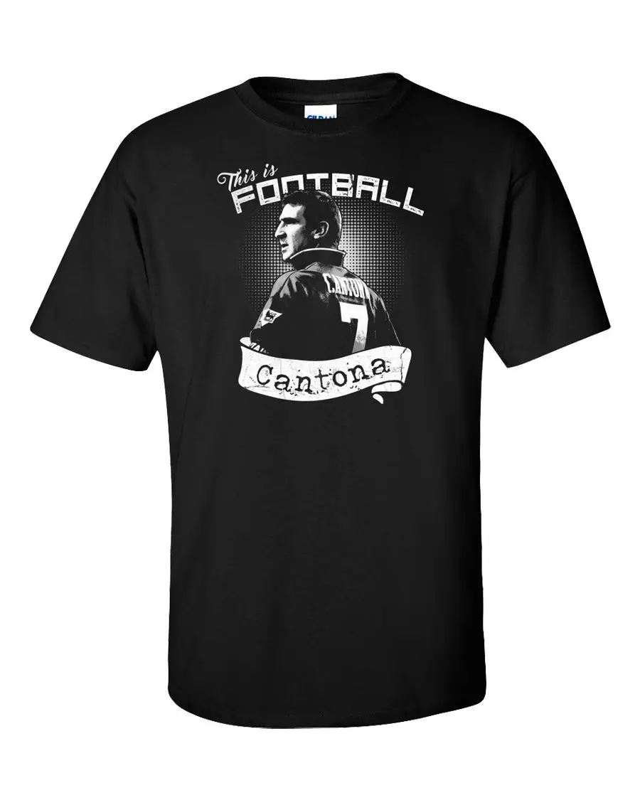 

Football Legend T-Shirt Player Eric Cantona Man United Marseille Soccer France100% cotton casual