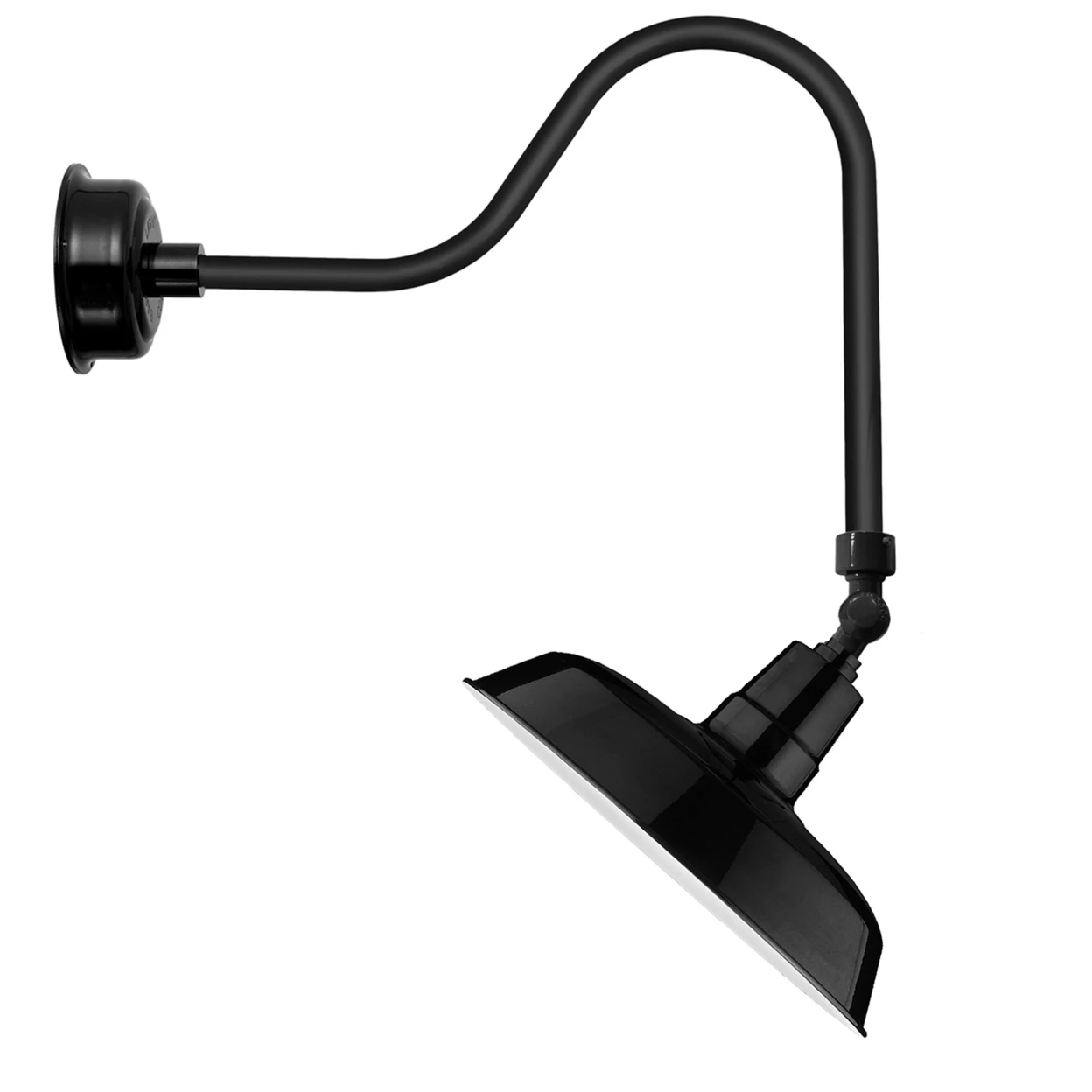 18 Oldage LED Sign Light with Sleek Arm in Black