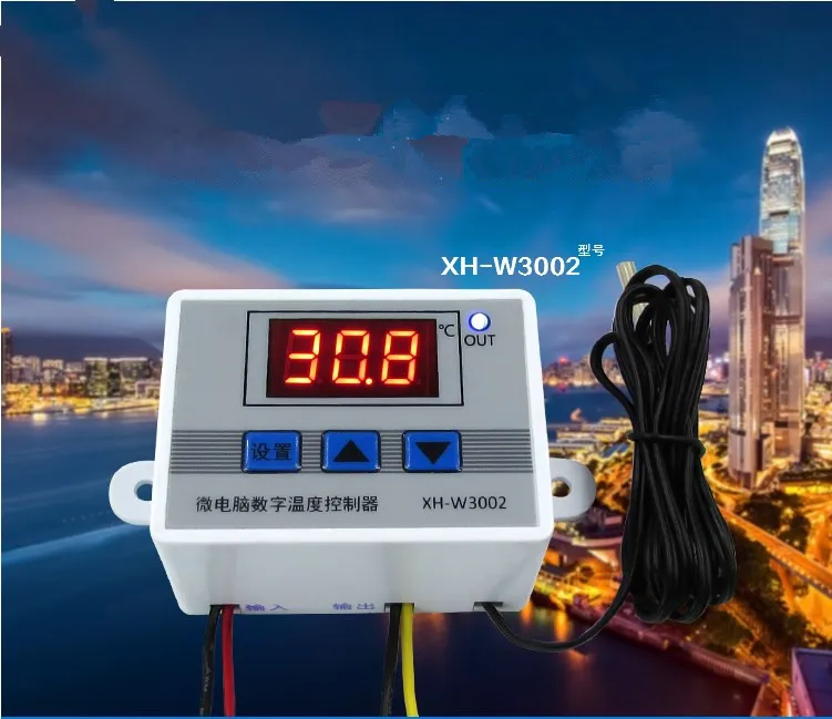 

XH-W3002 220V Digital LED Temperature Controller W3002 Smart -50~110C Heating Cooling Temperature Switch + Sensor