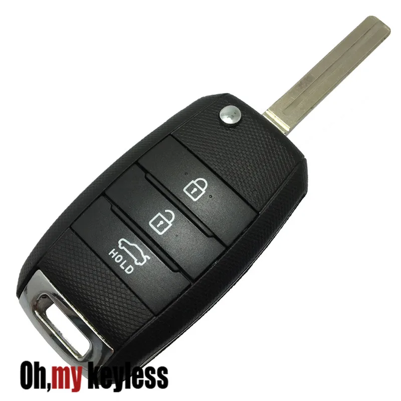 

5pcs/lot Key Fob Cover Smart Car Remote Holder for KIA Sorento Carens Rio Forte Soul Optima Sportage Flip Remote Key 3 4 Buttons