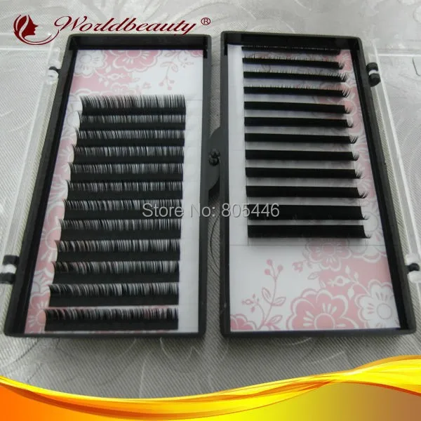 Дешево Бесплатная доставка J B C D Curl 0.10 0.25 мм все длина отдельные ресницы расширение