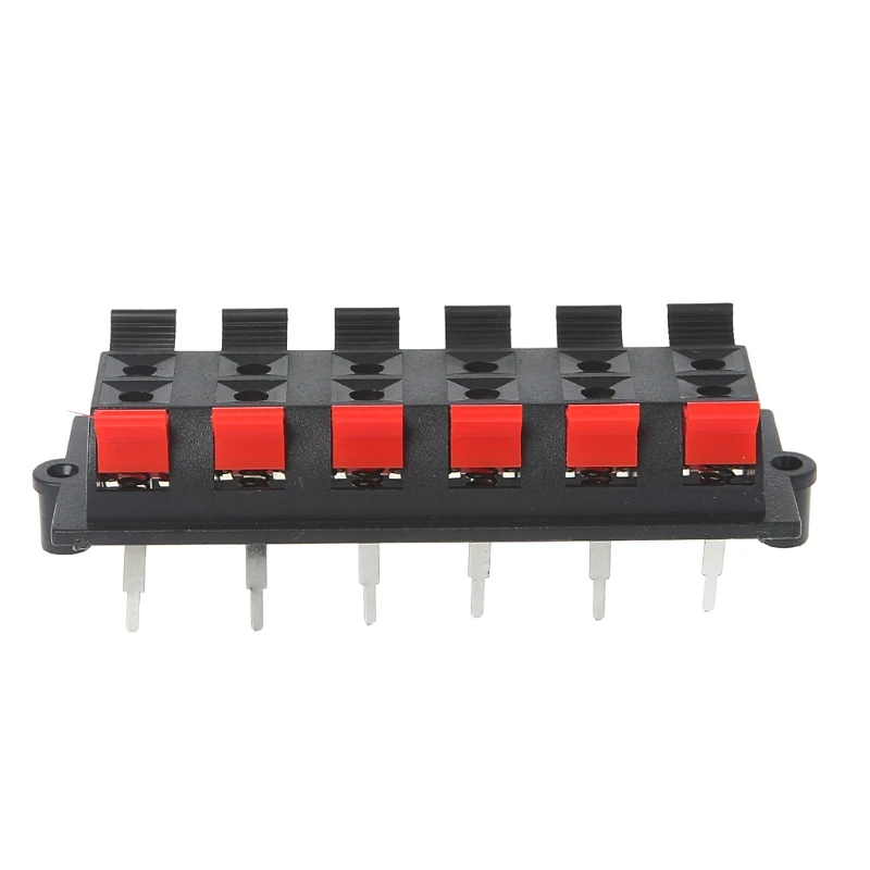 Block Plate Stereo Speaker Terminal 12 Way 2 Row Push Release Connector Strip