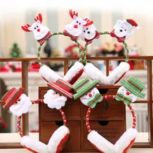 1 шт., модные рождественские головные уборы со снеговиком, наушники с Санта-Клаусом для взрослых и детей, теплые повязки для волос, клипсы для ушей, детские наушники, подарок