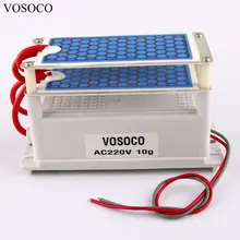 10 г 220 В 110 В портативный генератор озона синяя мембрана керамическая пластина озонатор воды воздуха стерилизовать очиститель лечение озона машина