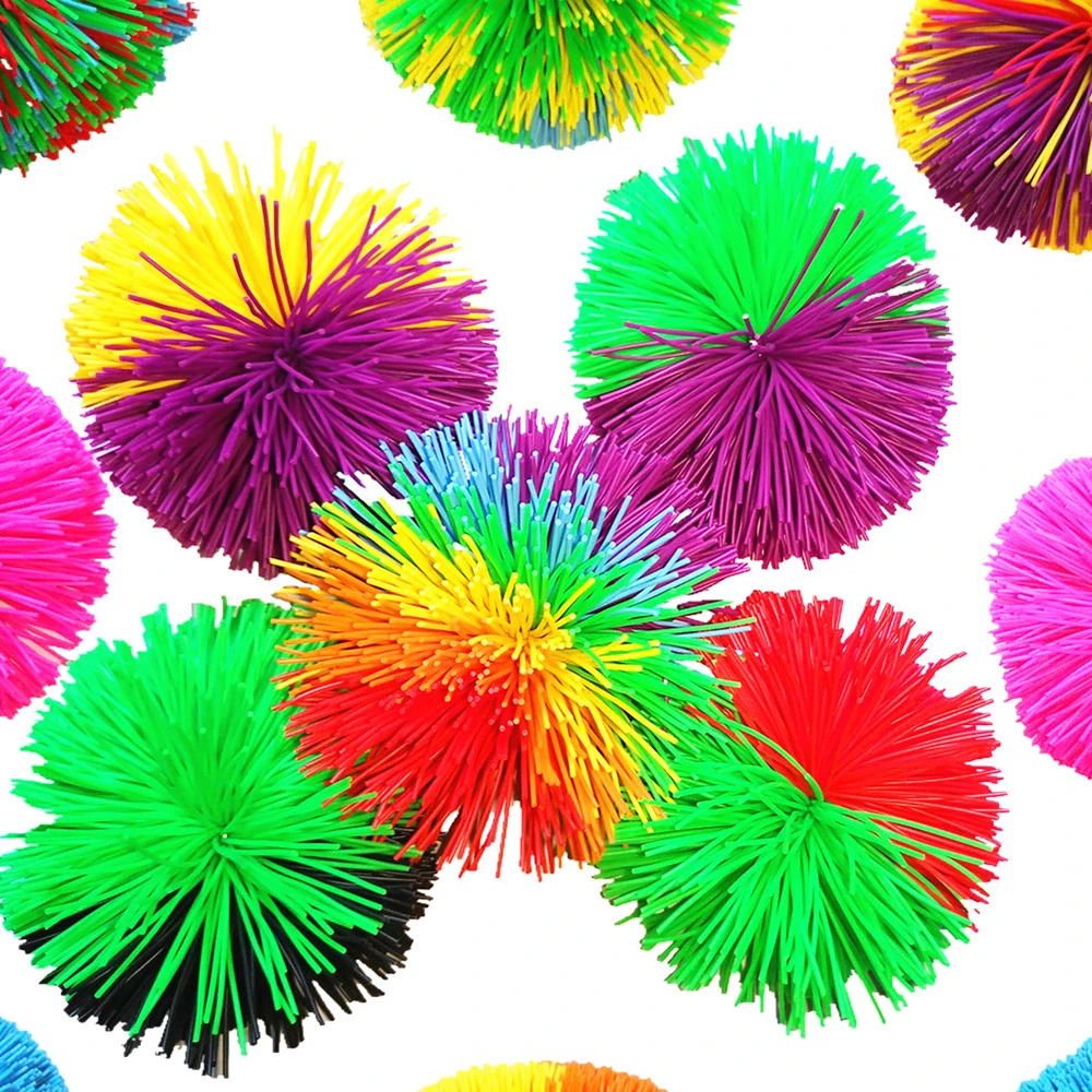 8 см Радужный смешанный Koosh мягкий мячик сенсорный Непоседа игрушка для аутизма Профессиональный снятие стресса Забавная детская антистрессовая игрушка подарок
