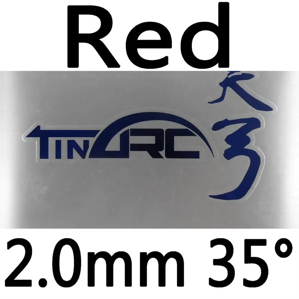 DHS TinArc pips-в настольный теннис пинг-понг резиновый с губкой - Цвет: Red 2.0mm H35