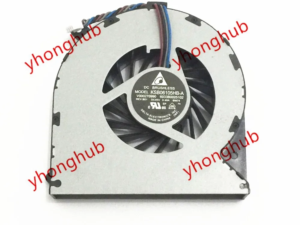 Кулер для охлаждения ноутбука Delta Electronics KSB06105HB DB1M 6033B0032702A01 5 в постоянного тока 0 40