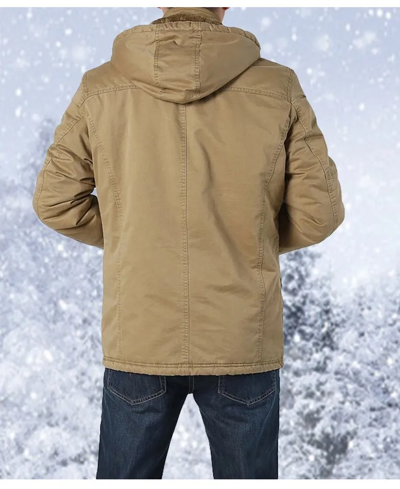 Зимняя мужская теплая ватная хлопковая Вельветовая подкладка, утепленная однотонная хлопковая куртка, Мужская куртка, повседневная верхняя одежда, пальто MZ1208