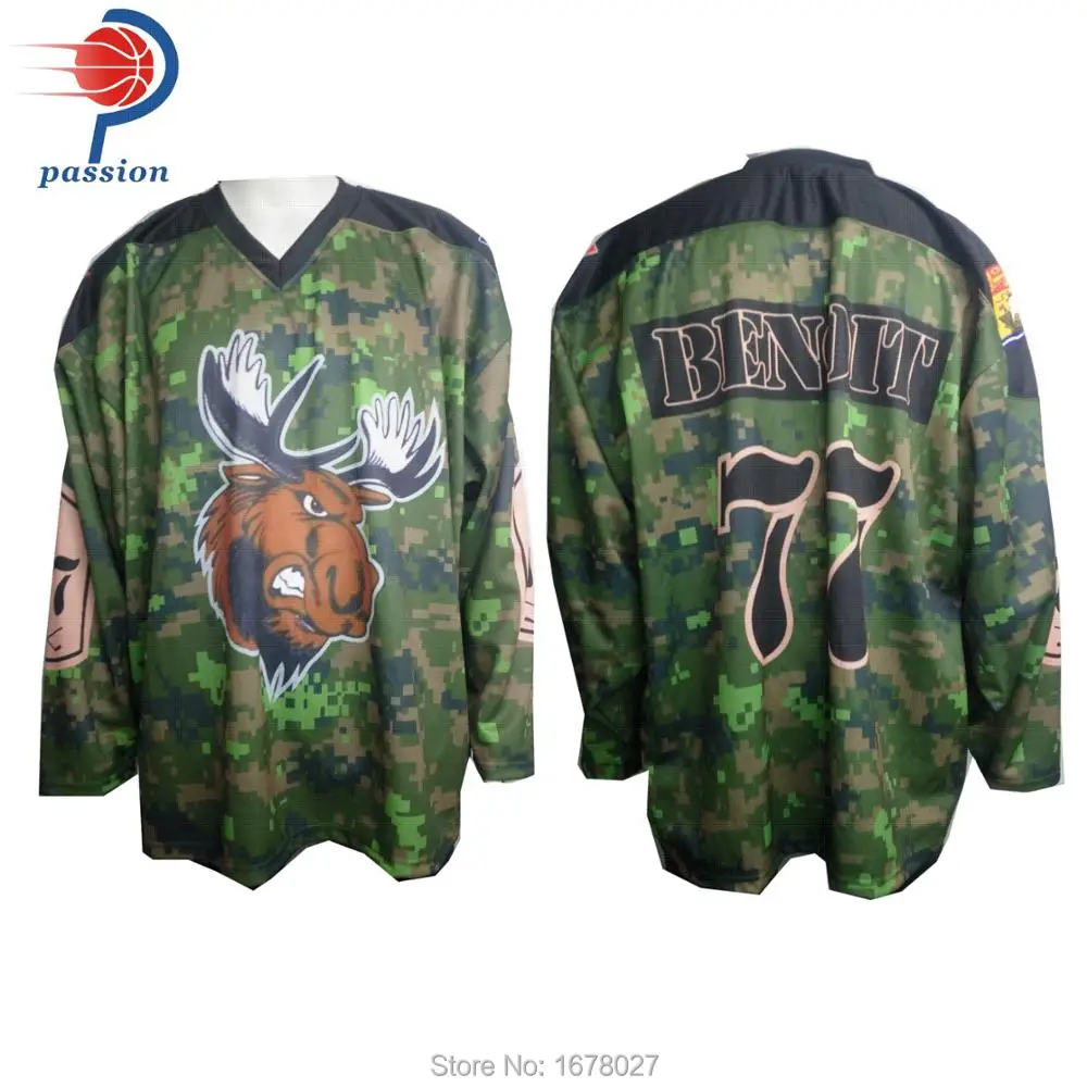 

Custom sublimation camo design ice hockey jerseys for men