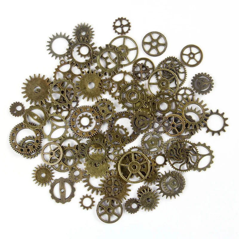 DIY ювелирные изделия Ремесло бронзовые часы части стимпанк Cyberpunnk Cogs Gears|Статуэтки