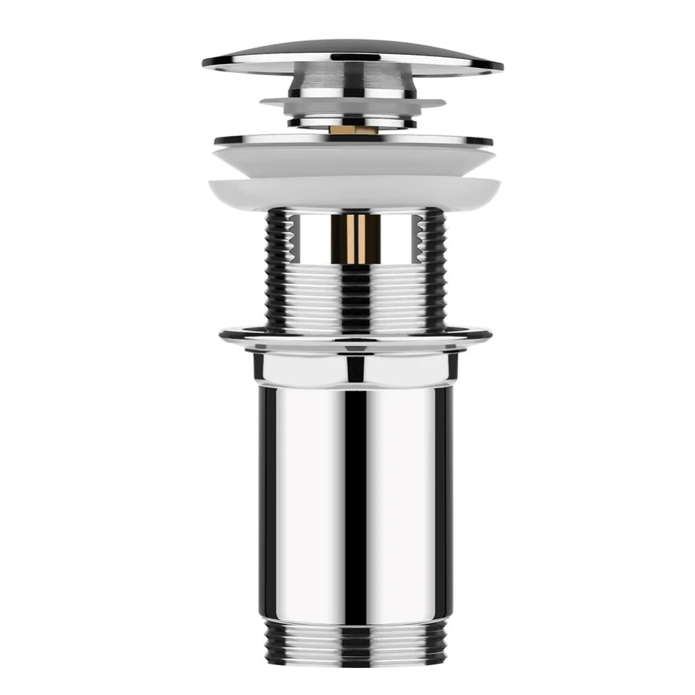 Stainless Steel Pop Up Drains With Overflow Hole Bathroom Basin