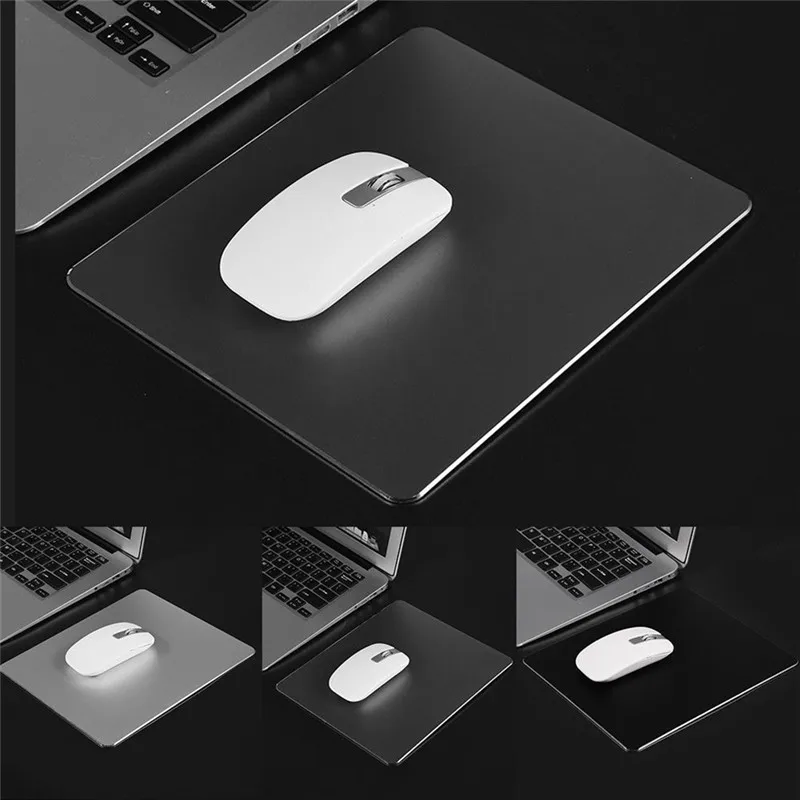 Aluminum alloy Mouse Pad with Non-Slip Rubber Bottom anti slip Mousepad Gaming Mat Mouse For Computer PC Laptop