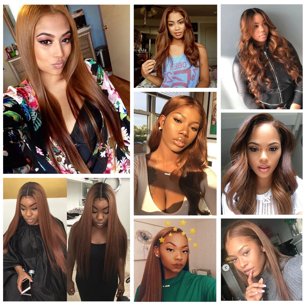Peruvian Straight Hair Bundles 4Piece/Lot 8\
