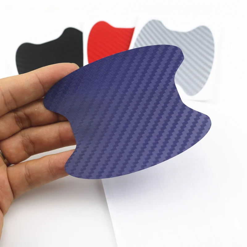 4pcs/lot Car Handle Protection Film Universal Invisible Car Carbon fiber Door Handle Stickers Scratches Resistant Sticker