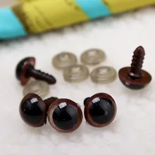 5pcs/lot 10-18mm Plastic Dolls Safety Toy Eyes Eyeballs For Making Bear Soft Toys Animal Mask Doll Craft DIY Stuffed Accessories