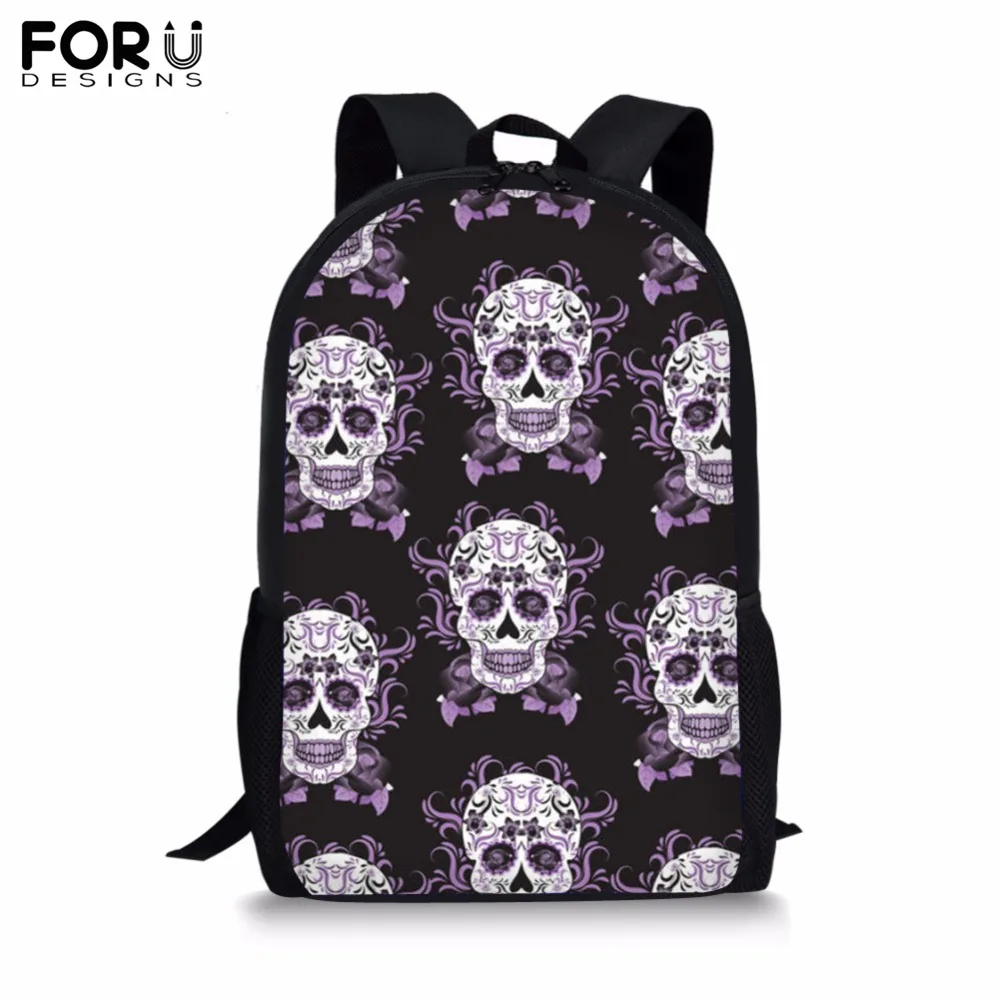 FORUDESIGNS/Настройка 16 дюймов рюкзак для подростков мальчиков и девочек красочные цветы школьная сумка Детская студенческий рюкзак Pleca