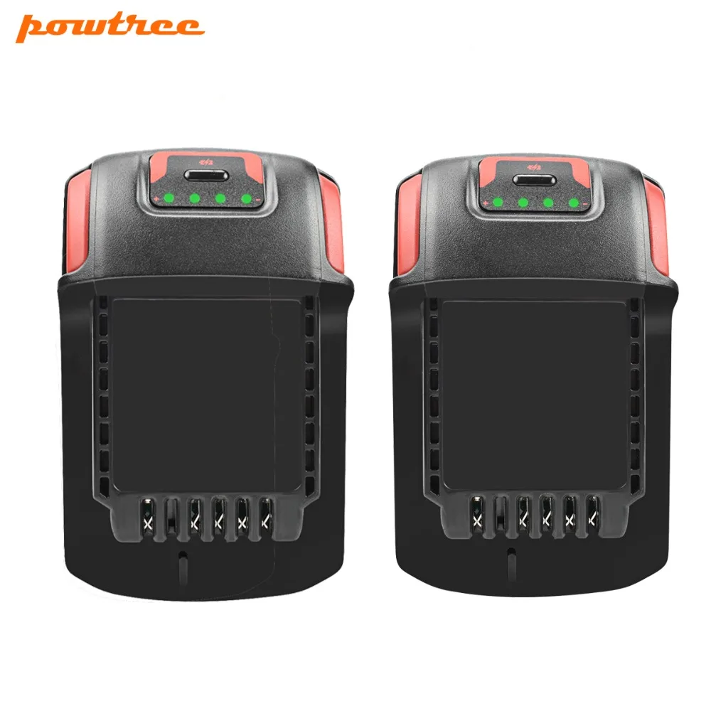 Аккумуляторы Powtree 2PK на 5000 мА · ч для BL2022 BL 2022 IQV20 li-ion 20 в 5.0A Ingersoll-Rand всех