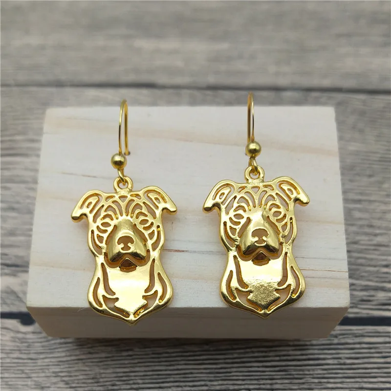 New Staffordshire Bull Terrier Drop Earrings Trendy Style Dangle Fashion Pet Dog Women Jewellery | Украшения и аксессуары
