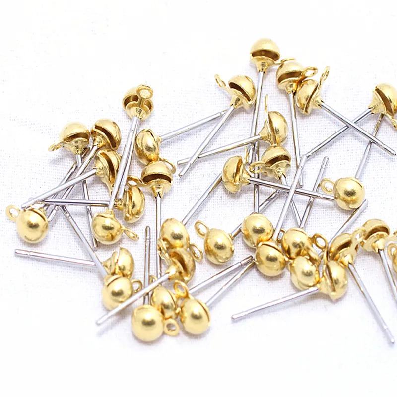 

50 Pcs Raw Brass Earring Posts (4x16mm). CMR25*
