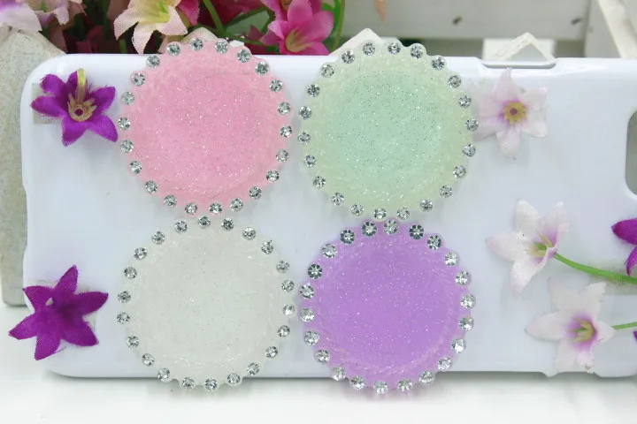 

30pcs/lot flat back resin cabochons accessories DIY resin frame with rhinestone with glitter inner size 25mm
