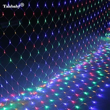 Tanbaby 1,5*1,5 м Светодиодные занавески с 96 светодиодная гирлянда с вилкой рождественские праздники свадебные декоративные светодиодные фонари